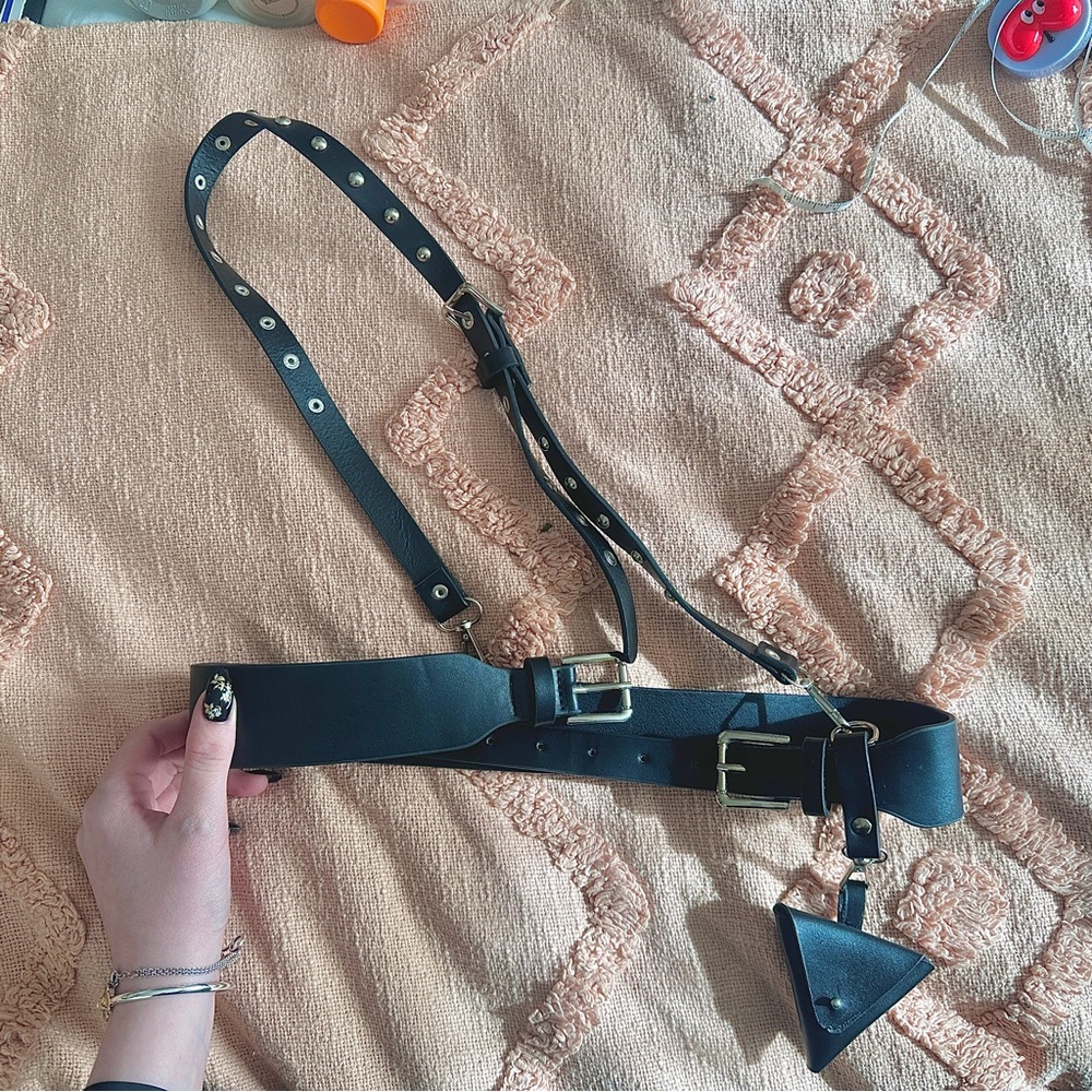 Black Leather Belt